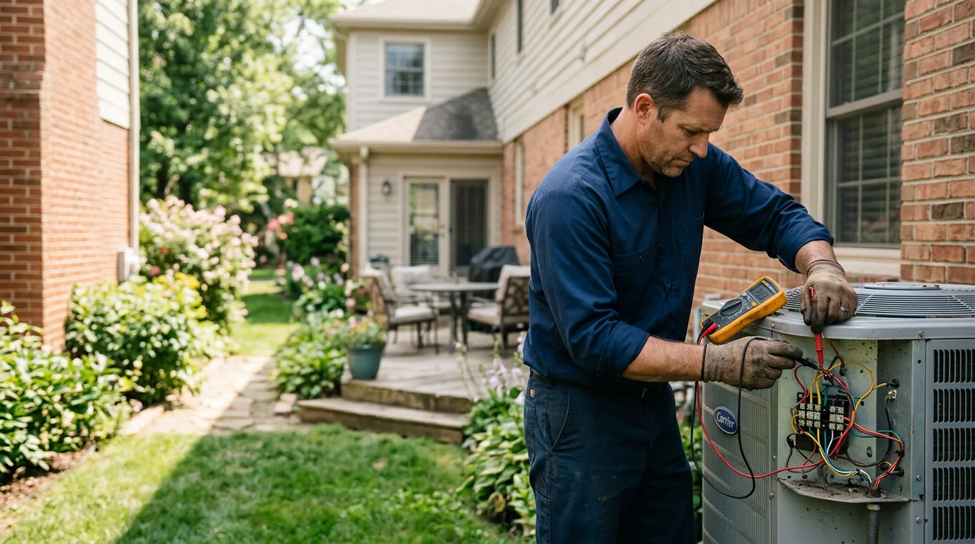 HVAC technician working near Conger, MN